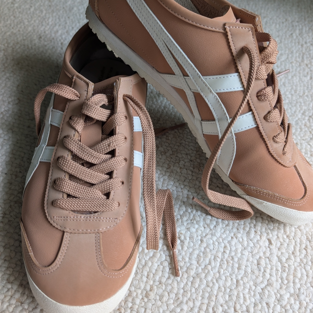 Pale Pink and White Women's Sneakers